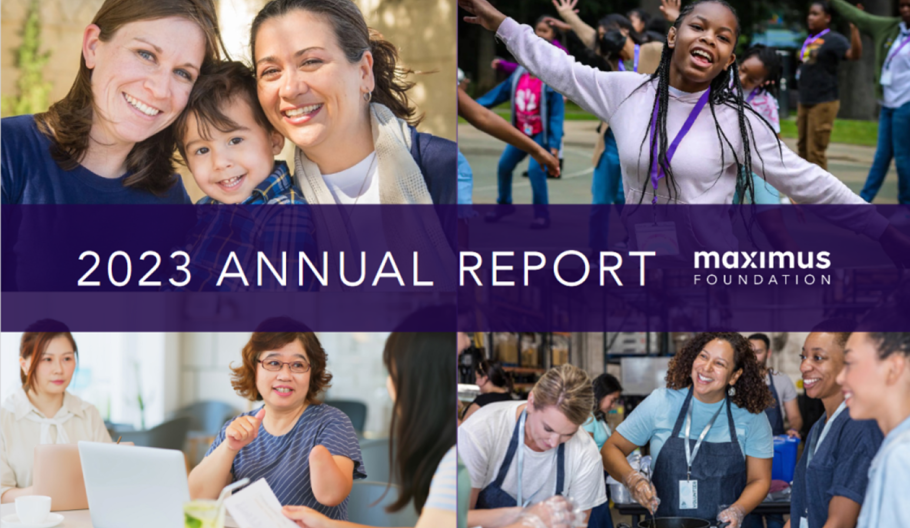 2023 Maximus Foundation Annual Report cover