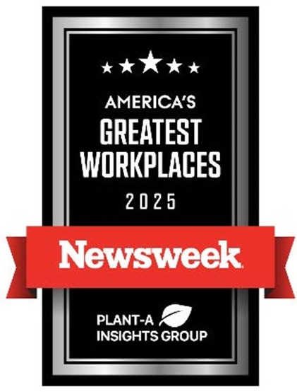 America’s Greatest Workplaces 2025 Newsweek logo