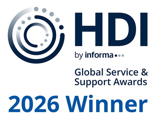HDI by Informa. Global Service and Support Awards. 2026 Winner.