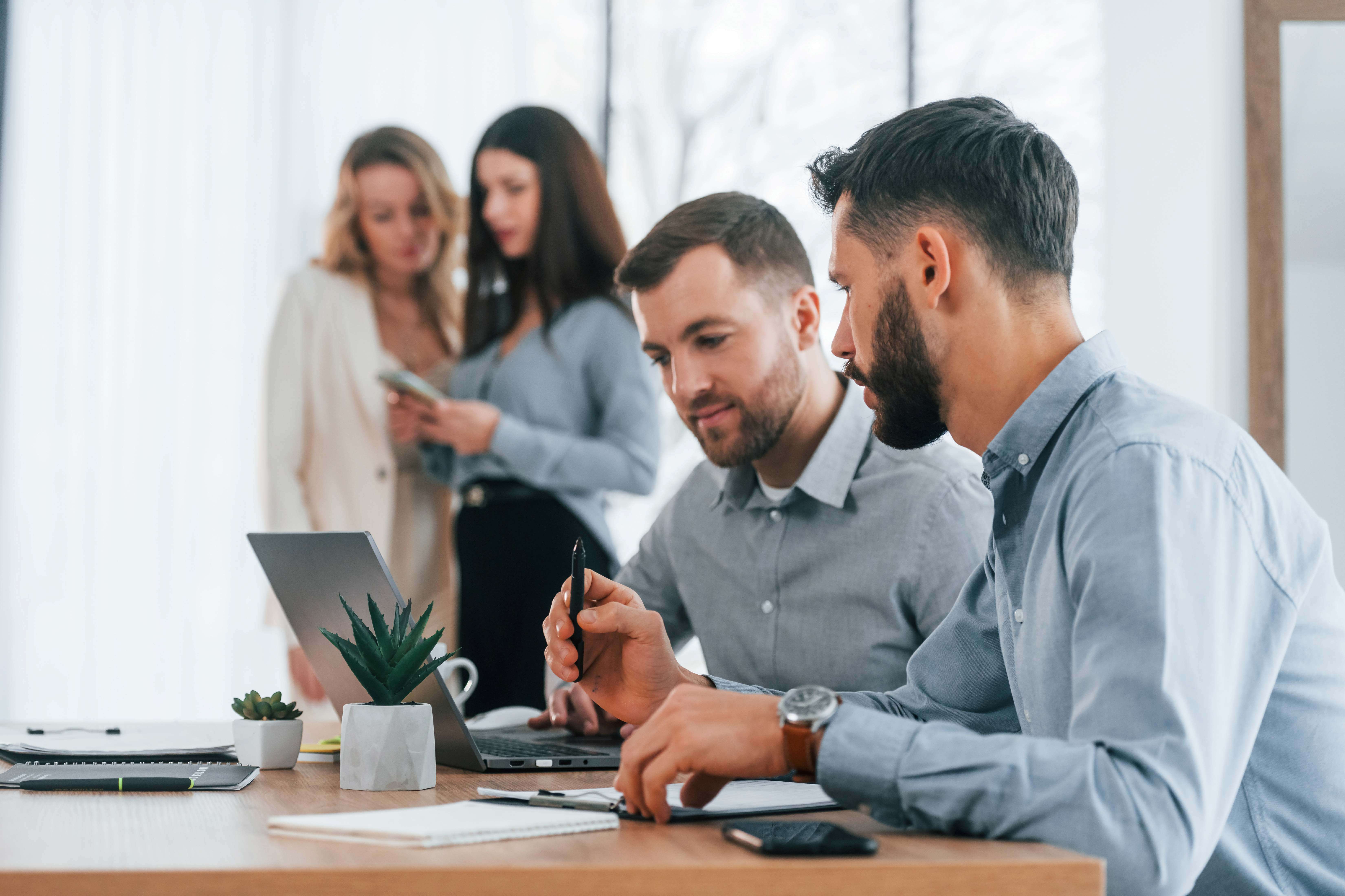 Group of business people that working on the project in the office