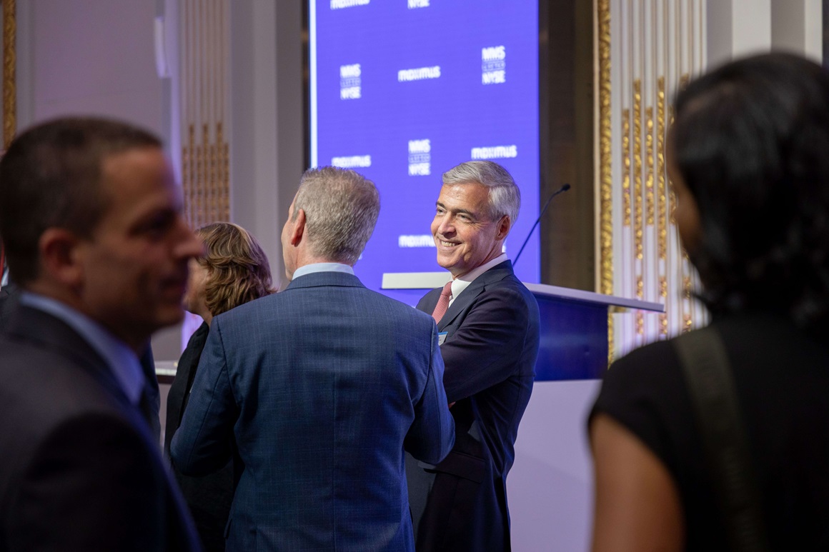 Bruce Caswell at the New York Stock Exchange before/after the closing bell.