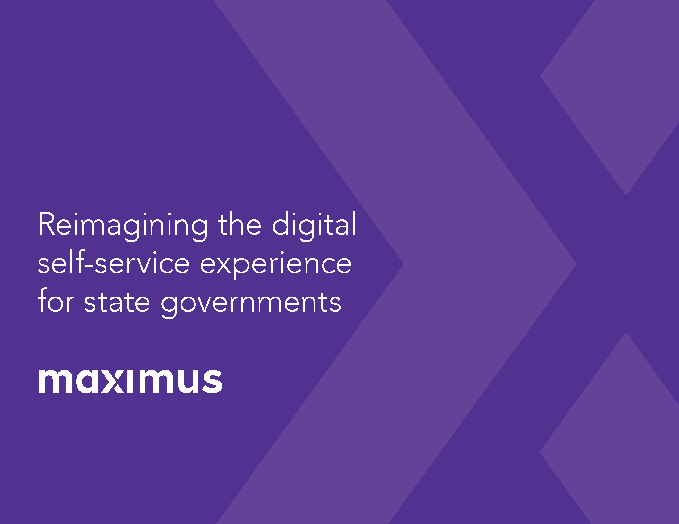 ebook cover: reimagining the digital self-service experience for state governments