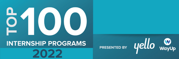 Image of the 2022 Top 100 Internship Programs by WayUp logo