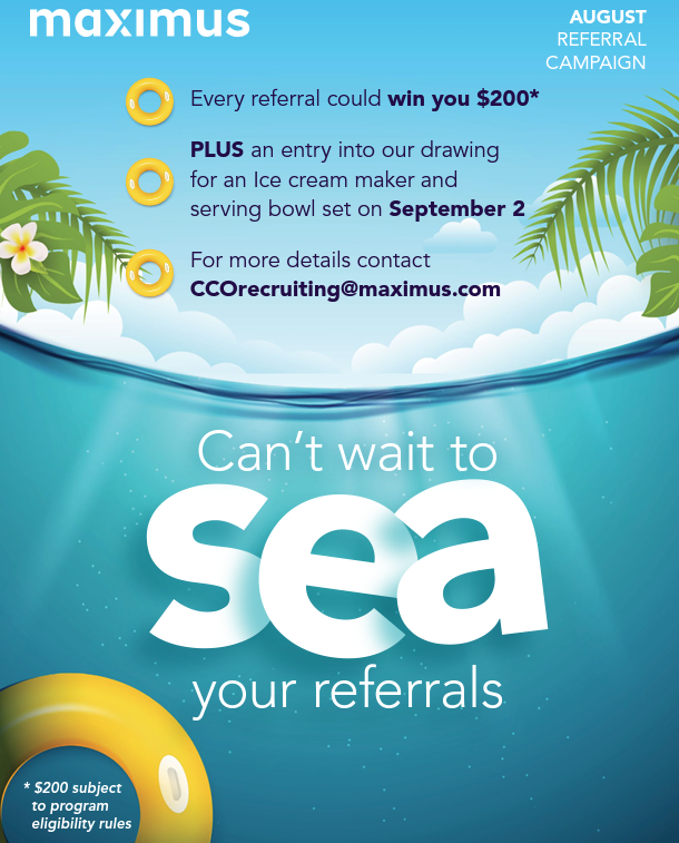 Image of the August referral campaign