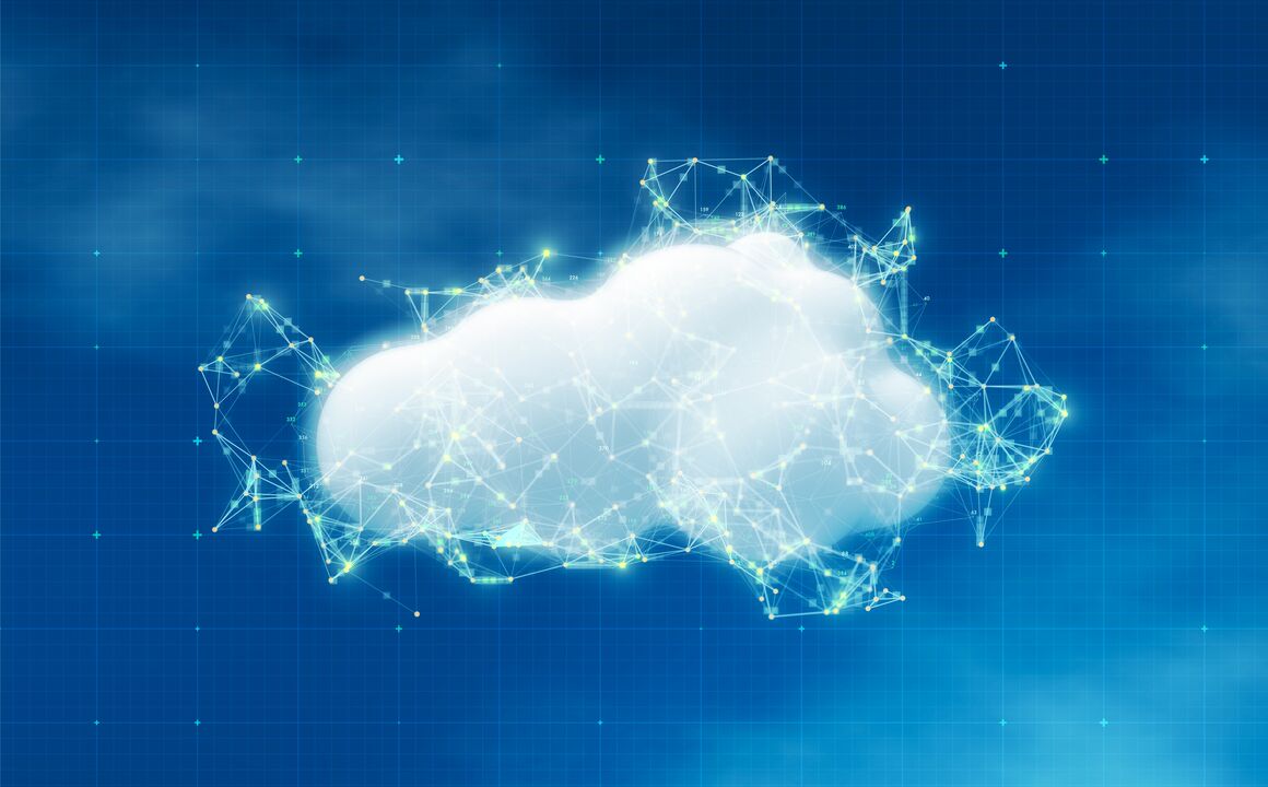 Image of a digital cloud