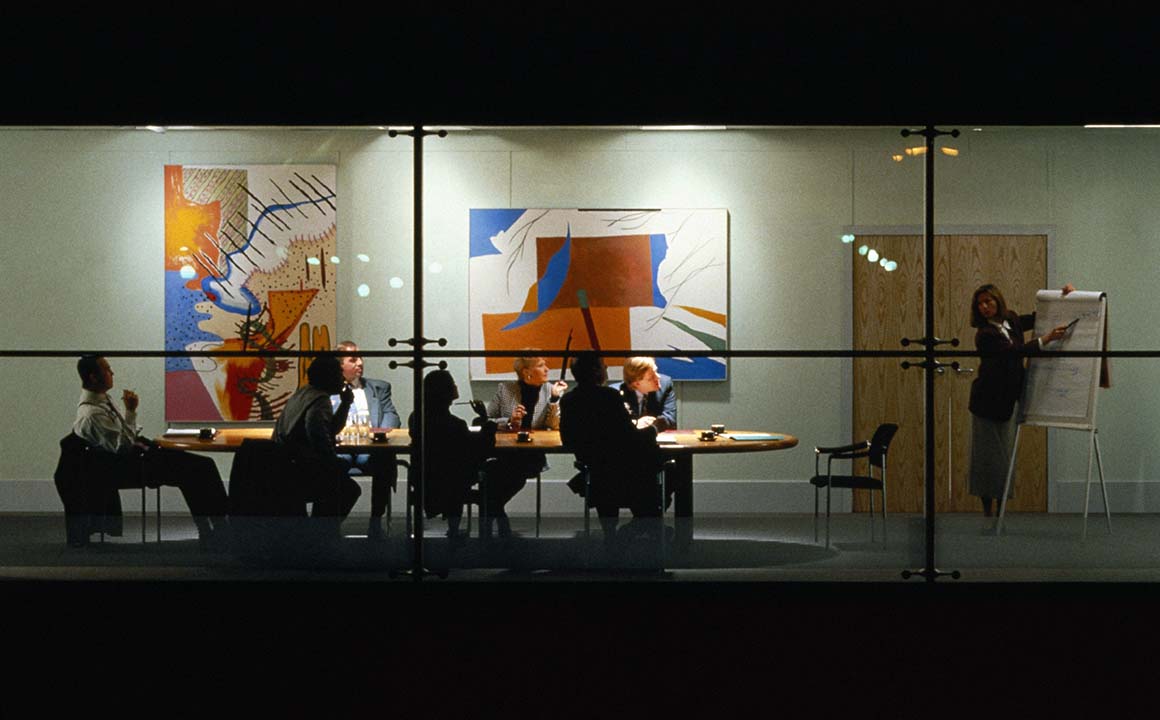 Image of colleagues in a meeting.