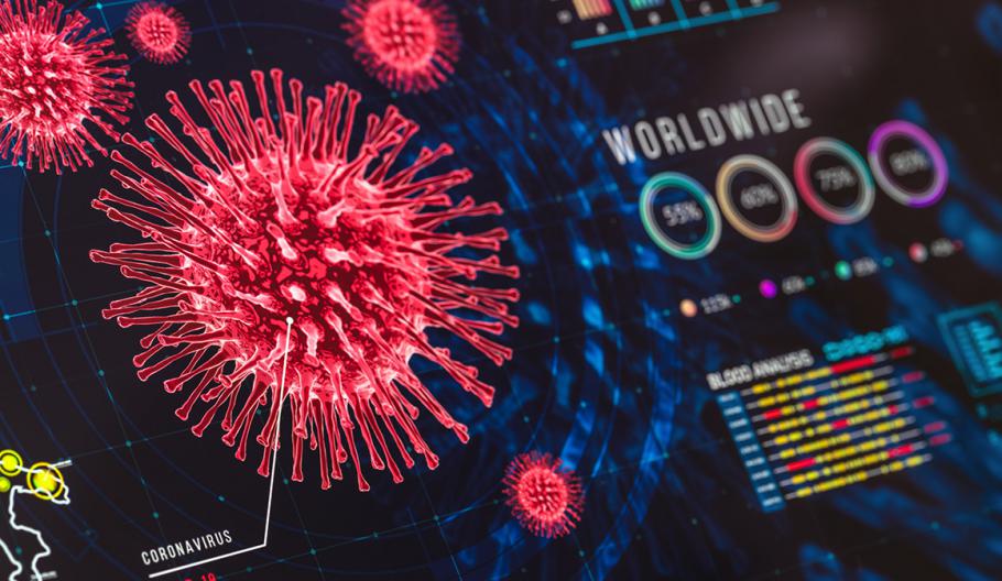 Image of a virus graphic
