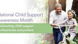 Image of National Child Support Awareness Month banner. 
